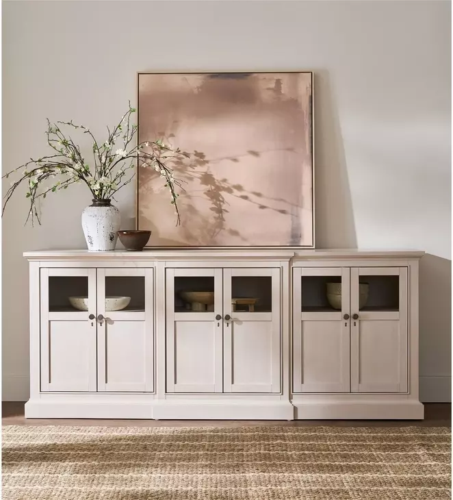 Birchaven Willow 6 Door Credenza with LED