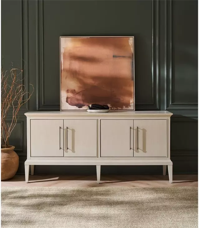 Oakmere Taupe 4 Door Credenza