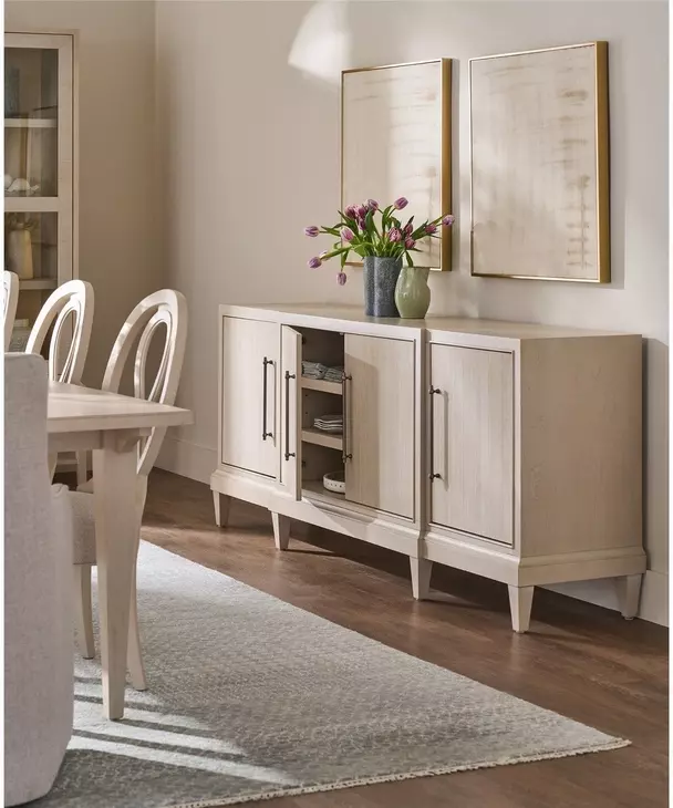 Birchaven Beige 4 Door Meadow Credenza