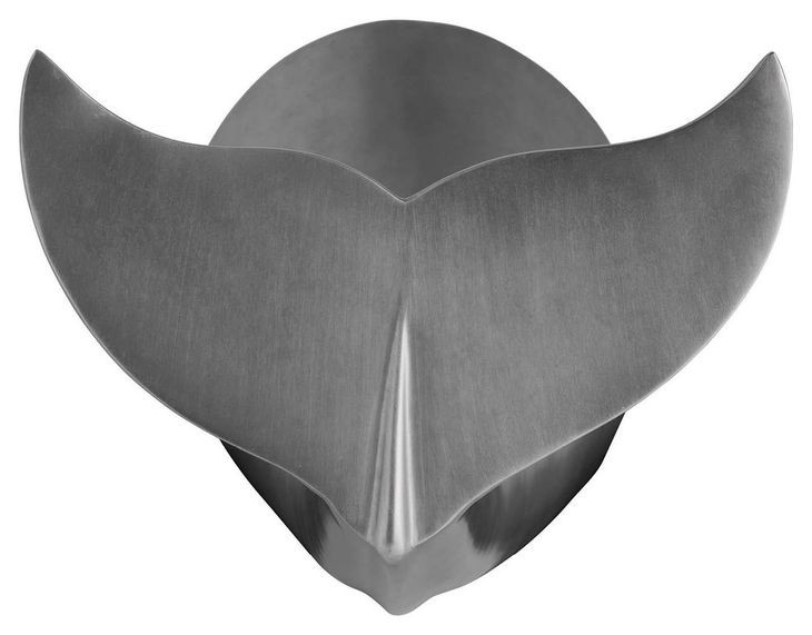 Oasis Antique Nickel Whale Tail Accent Table