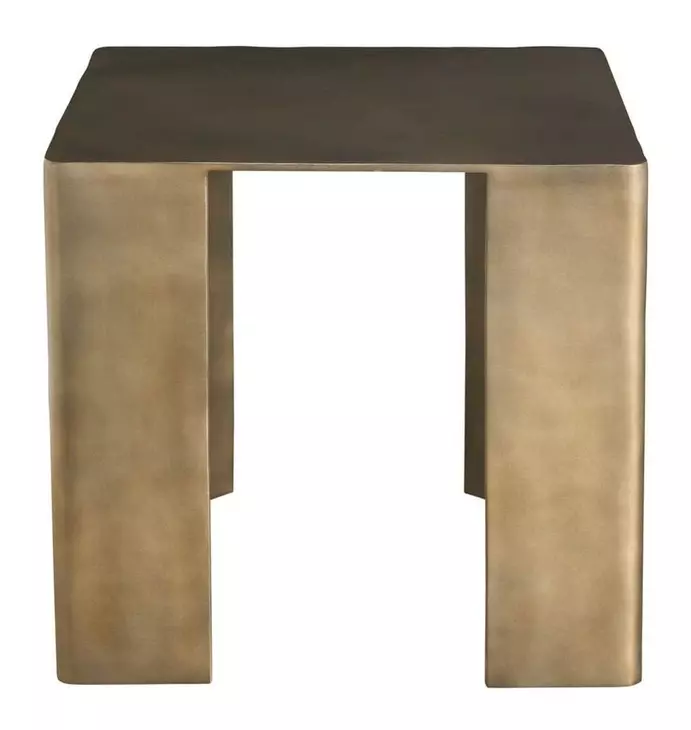 Modern Bronze Outdoor Rectangular Eclipse End Table