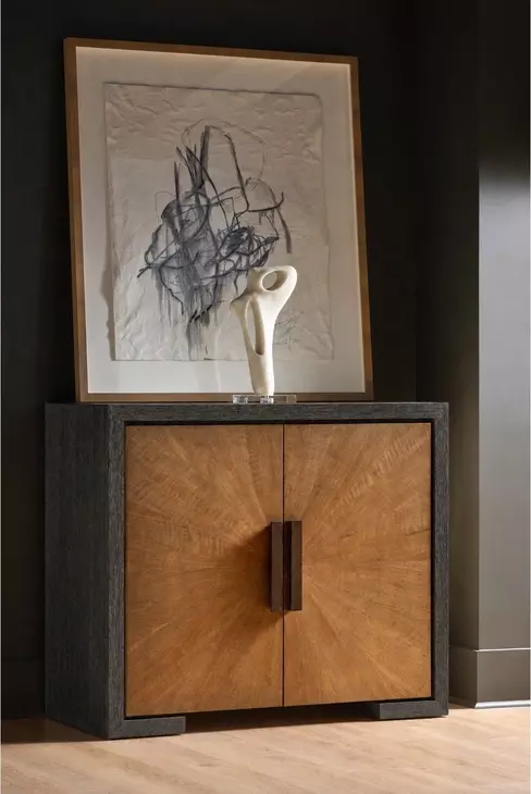 Modern Veil and Mist 2 Door Hall Chest