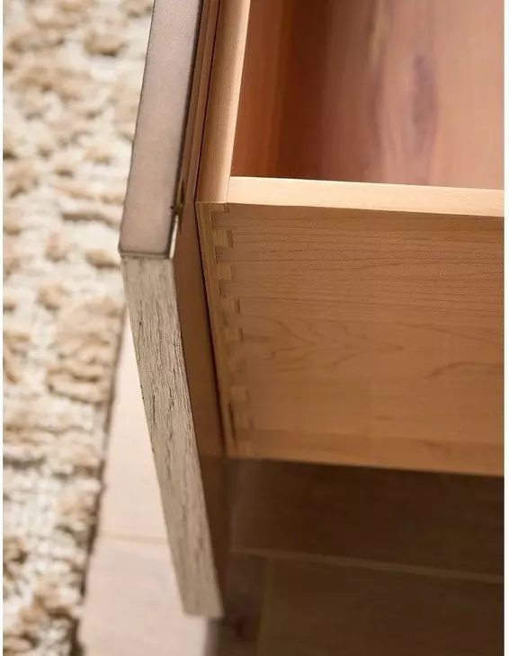 Evermont Mist and White 5 Drawer Quartz Top Chest