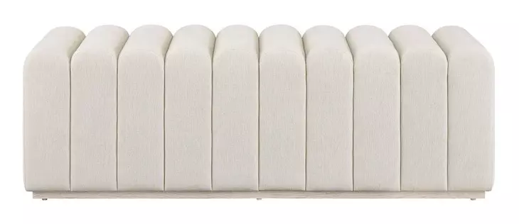 Evermont Beige Upholstered Strata Bed Bench