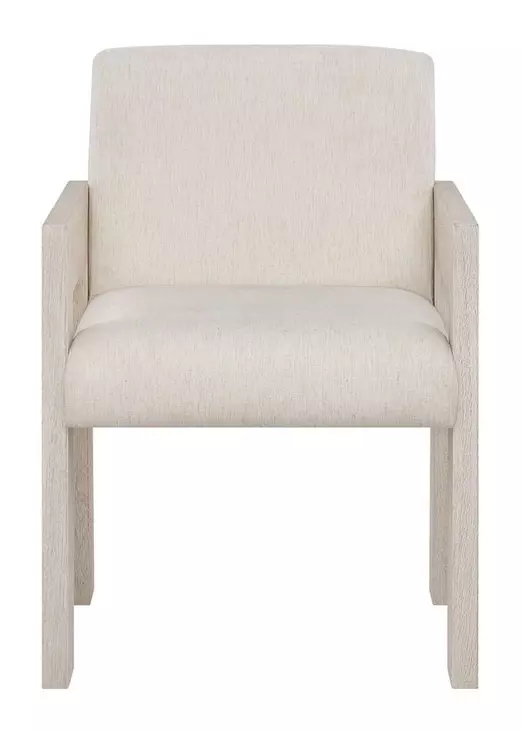 Modern Beige and Mist Upholstered Arm Chair