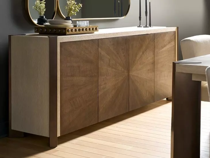 Evermont Mist and Haze 4 Door Credenza
