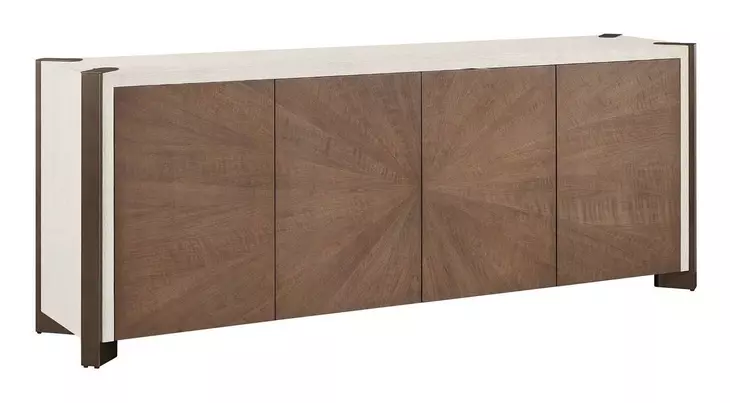 Evermont Haze and Smoked Gold Dining Room Set