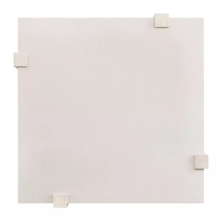 Evermont Mist and White Square Quartz Stone Top Cocktail Table