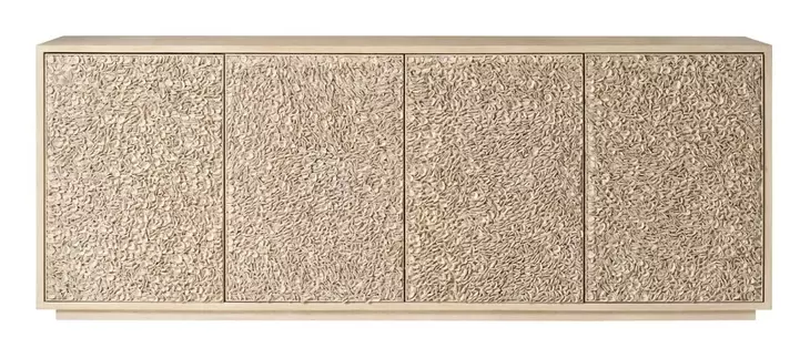Blossom Light Oak 4 Door Blossom Credenza
