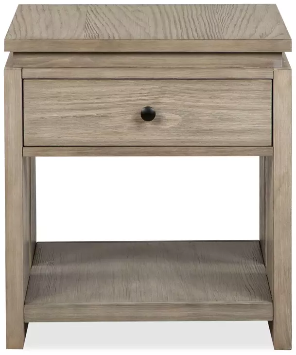 Conrad Stone Harbor Gray Rectangular End Table