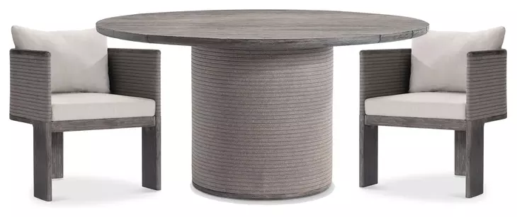 Rialto Brown Outdoor Dining Room Set