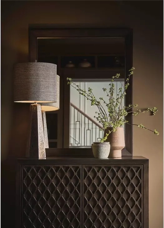 Realm Brown Rectangular Dresser Mirror