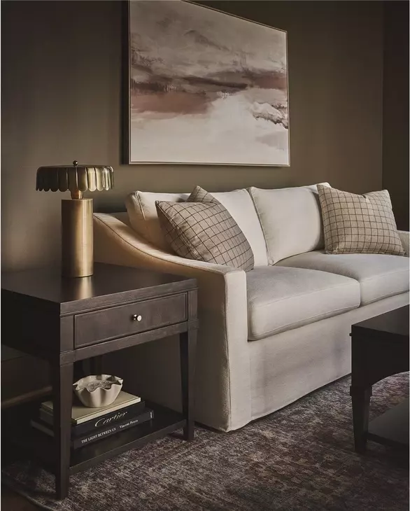Realm Brown Rectangular End Table