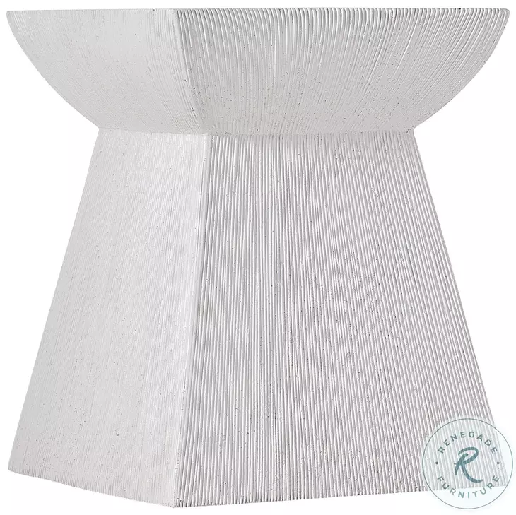Casitas White Accent Table