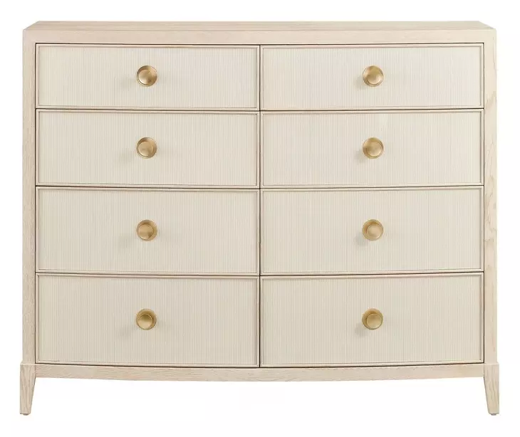 Elegance Brown and Paloma 6 Drawer Dresser