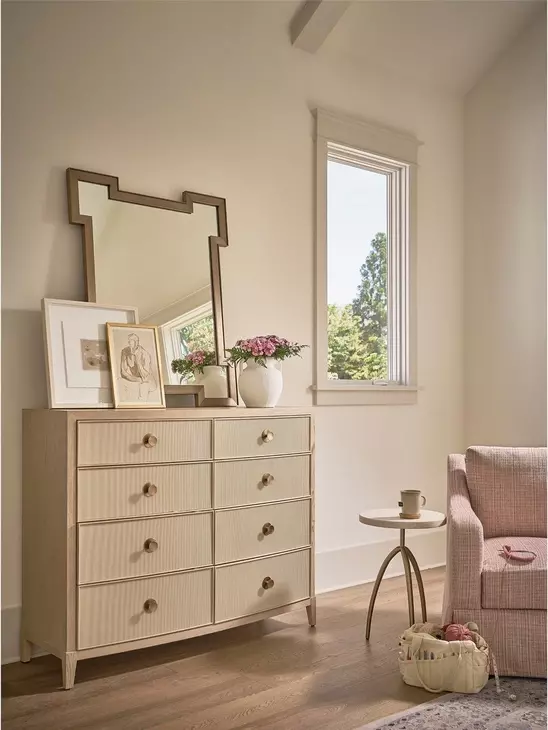 Elegance Brown and Paloma 6 Drawer Dresser