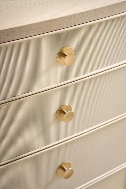 Elegance Brown and Paloma 6 Drawer Dresser