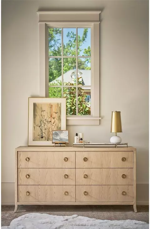 Elegance Brown 6 Drawer Dresser