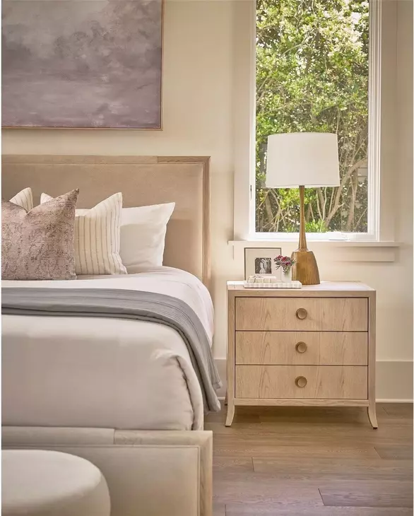Velora Brown 3 Drawer Nightstand with USB Charging