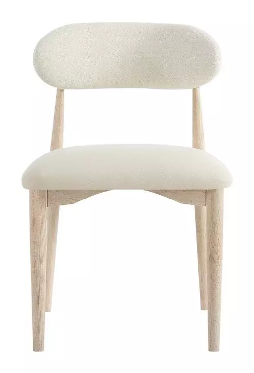 Elegance Beige and Cream Upholstered Side Chair