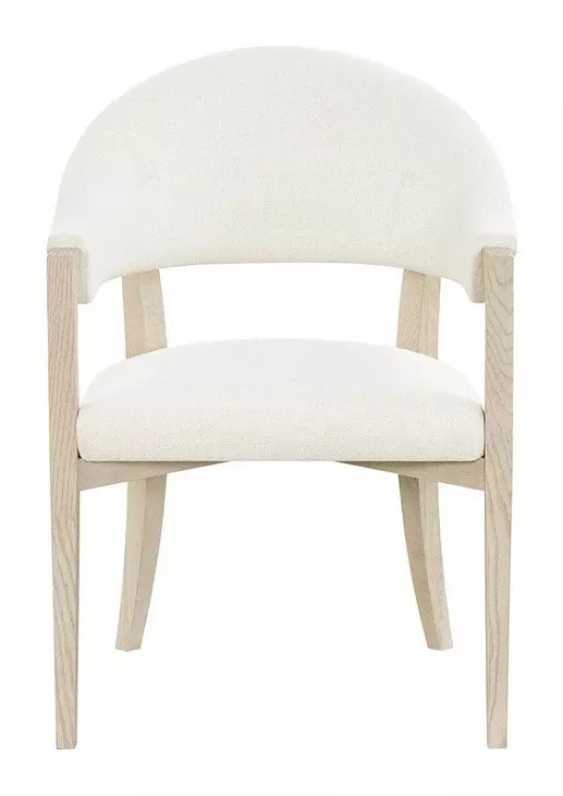 Elegance Cream Upholstered Arm Chair