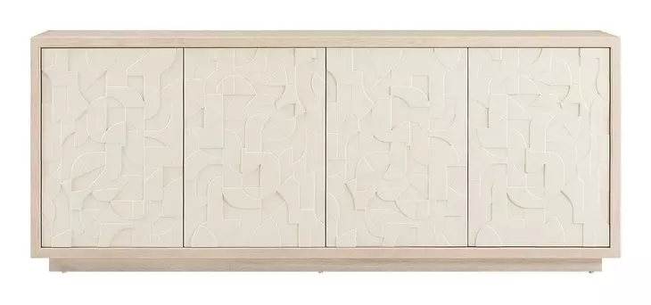 Elegance Brown and Paloma 4 Door Credenza