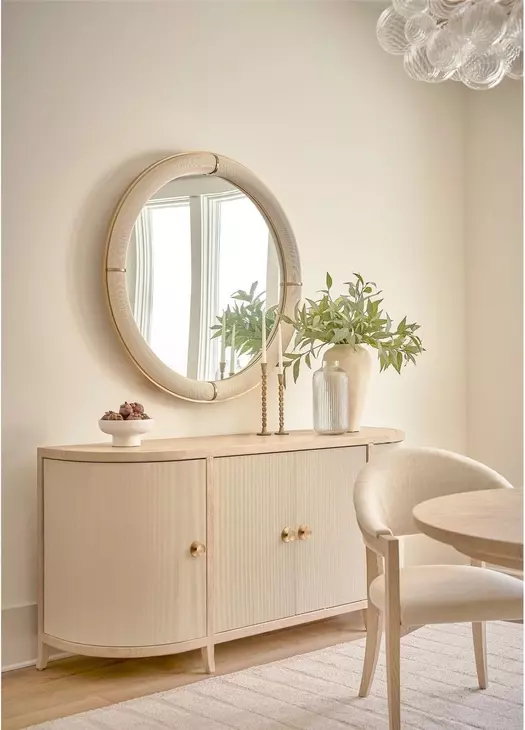 Elegance Brown 4 Door Credenza