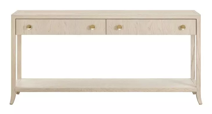 Elegance Brown Rectangular Console Table