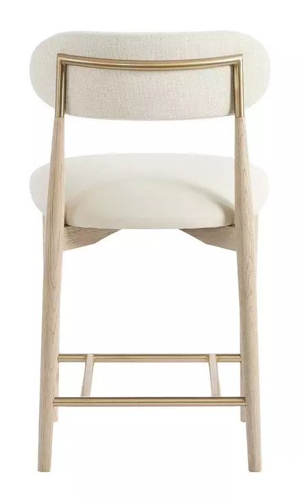 Velora Beige and Cream Upholstered Counter Height Chair