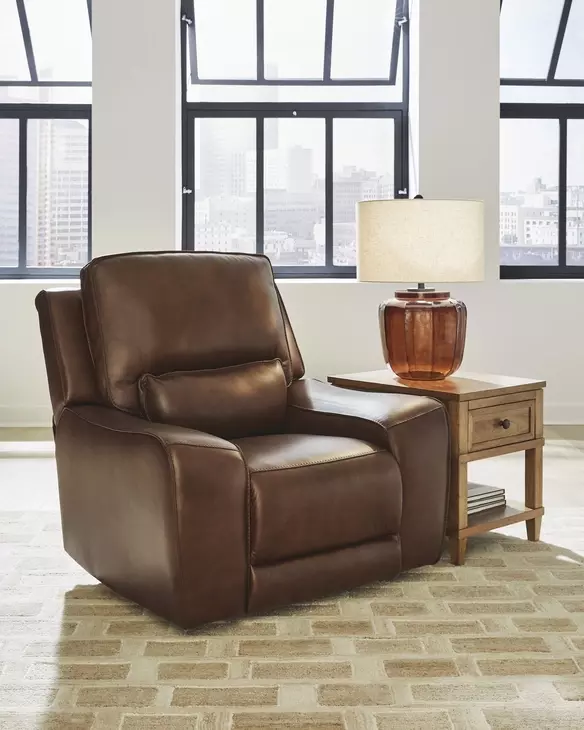 Silverbrooke Canyon Leather Zero Gravity Power Recliner with USB Charging