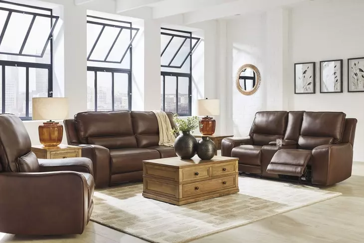 Silverbrooke Canyon Leather Zero Gravity Power Recliner with USB Charging