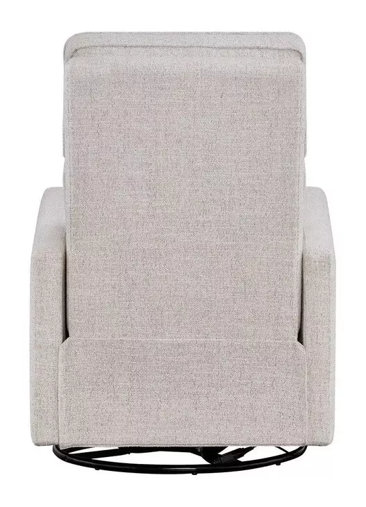 Mosaic Beige Swivel Glider Power Recliner with USB Charging