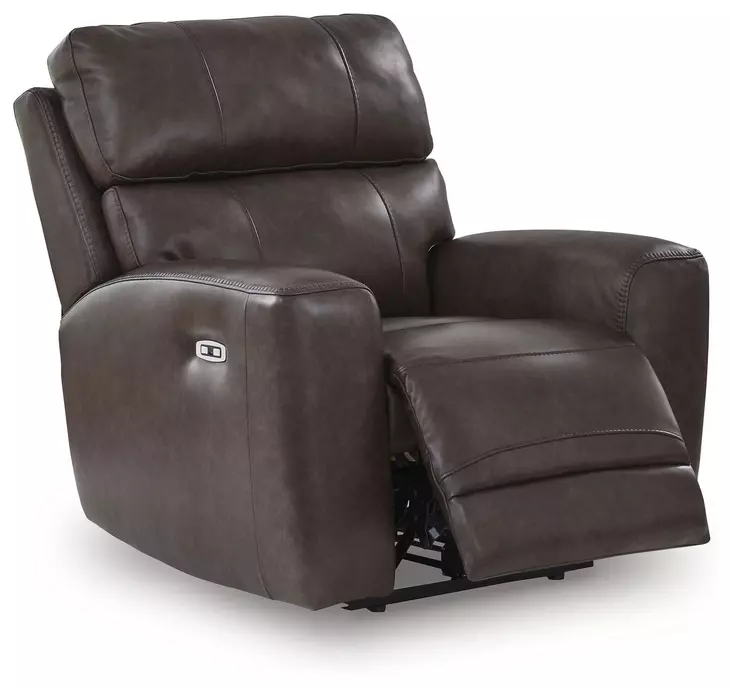 Beadel Smoke Leather Power Reclining Living Room Set
