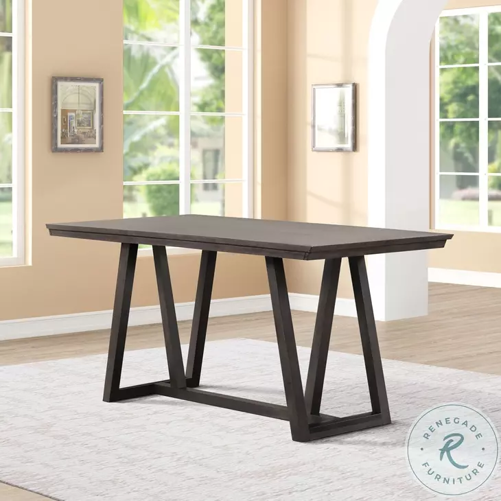 High Line Coffee Brown Counter Height Dining Table