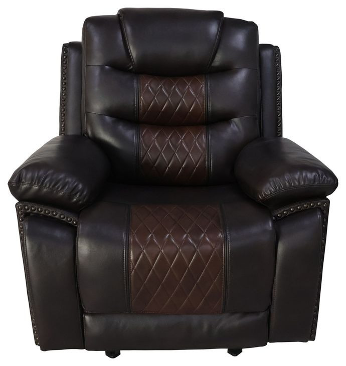 Nikko Brown Glider Power Recliner Power Footrest