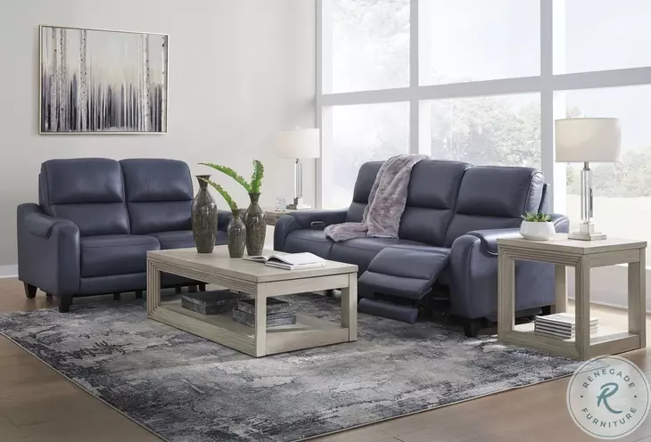 Mercomatic Ocean Power Reclining Sofa with Adjustable Headrest