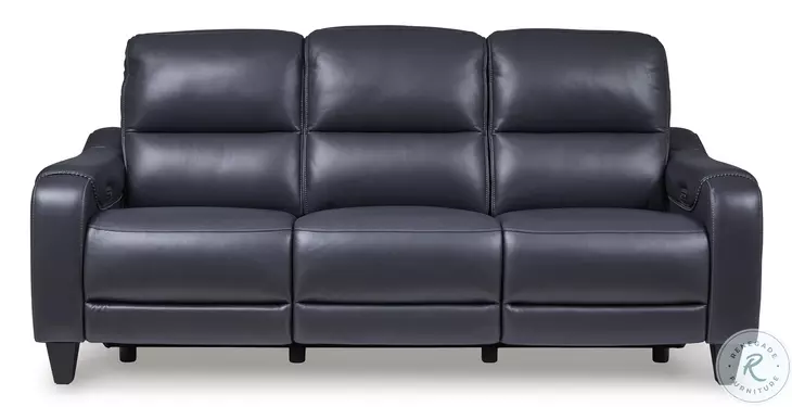 Mercomatic Ocean Power Reclining Sofa with Adjustable Headrest