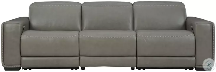 Correze Gray 117" Power Reclining Sofa