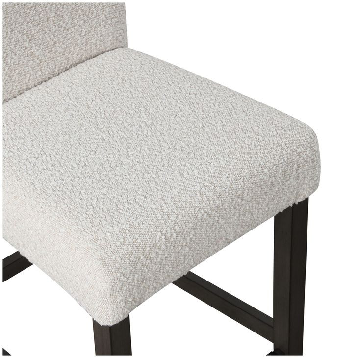 High Line White Upholstered Counter Height Chair Set of 2