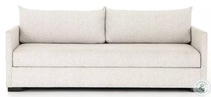 Wickham Alameda Snow And Espresso Performance Fabric 86" Queen Sofa Bed
