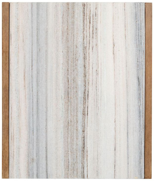 Plum Creek Sierra Brown Rectangular Marble Top End Table