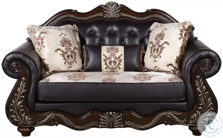 Maximus Brown 68" Loveseat