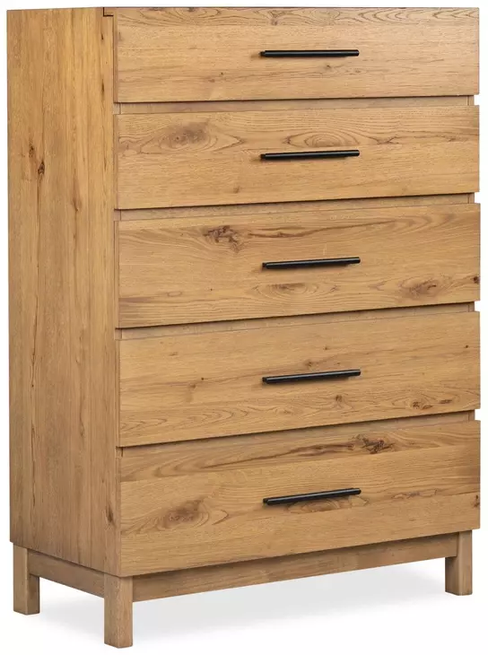 Brookstone Rustic Caramel 5 Drawer Chest