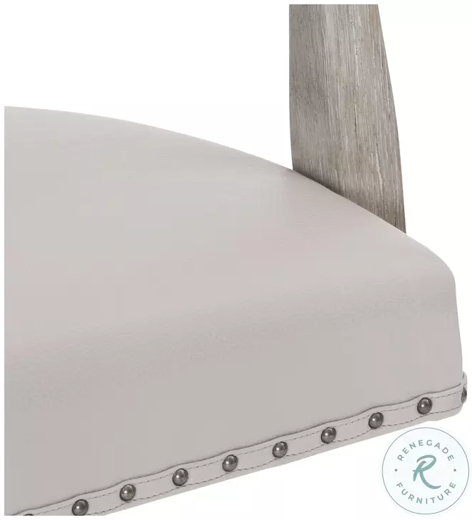 Touhy Cream And Pewter Office Arm Chair