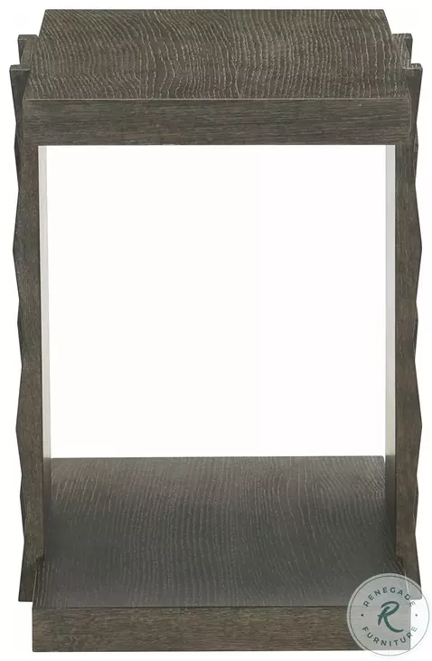 Linea Cerused Charcoal 18" End Table