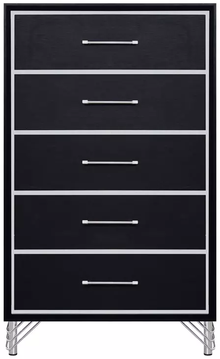 Ava Ebony 5 Drawer Chest