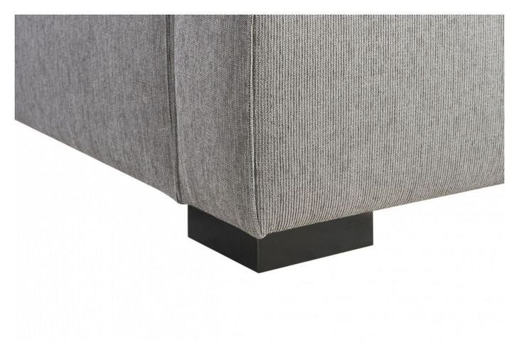 Zest Light Gray Queen Upholstered Panel Bed