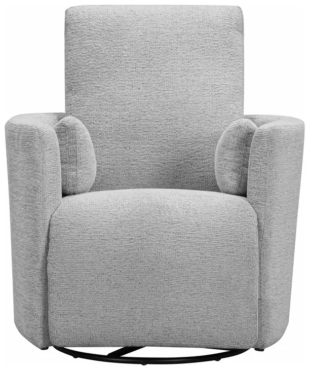 Trenton Vincent Fog Manual Swivel Glider Recliner with Pillows