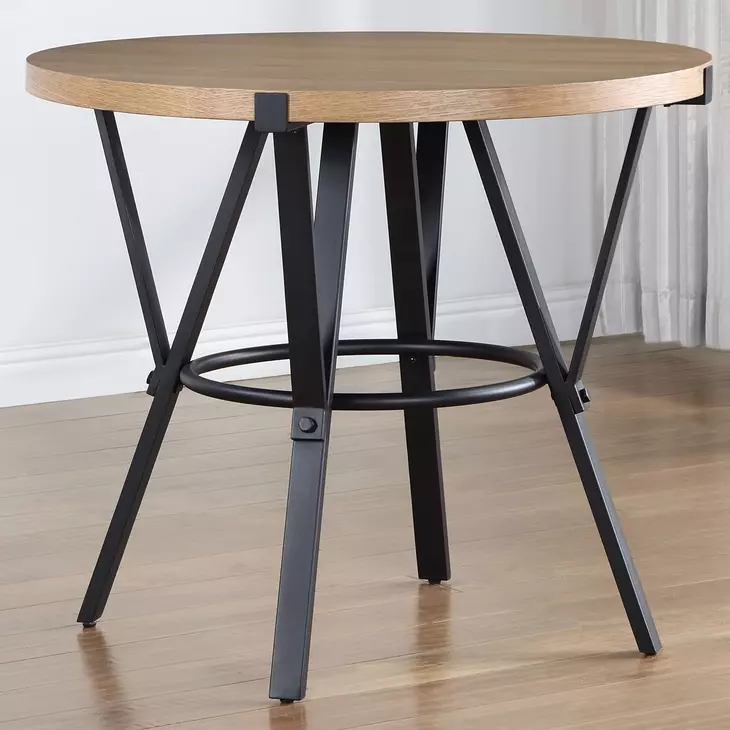 Magnolia Light Brown 42" Round Counter Height Dining Table
