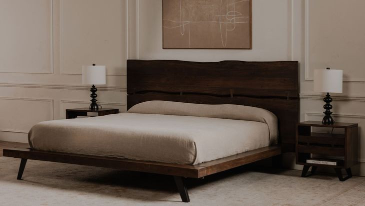 Madagascar Dark Brown King Platform Bed